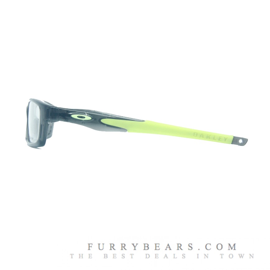 Smoke Grey Lime Green Ear Sock Temple Oakley Crosslink