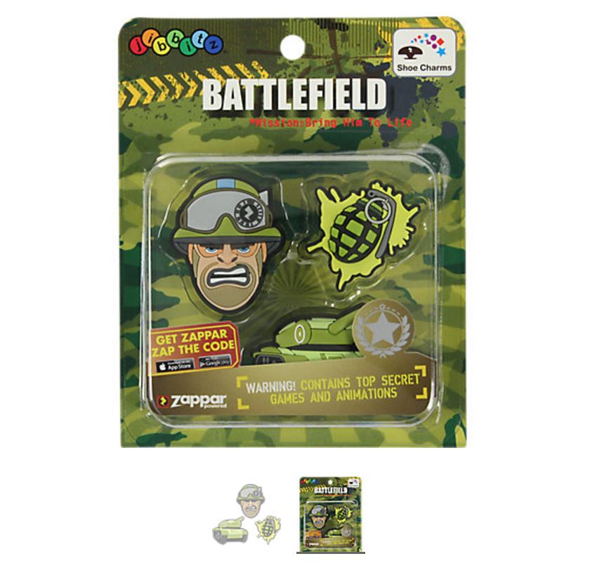 Zappar Military 3-pack 1 Crocs Shoe Charms