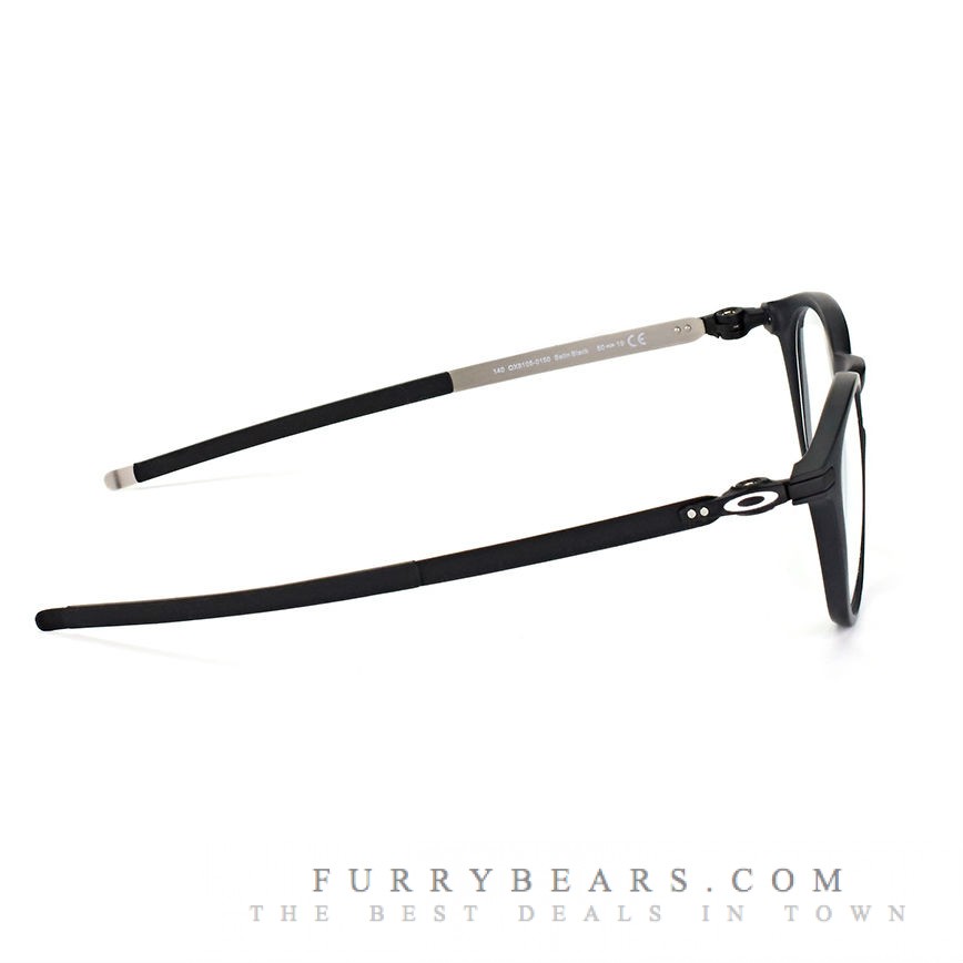 Oakley Pitchman R OX 8105 01 satin black black on silver matt 